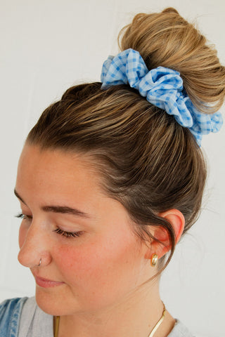 Blue Skies Jumbo Scrunchie