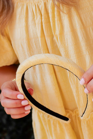 Yellow Stitch Headband