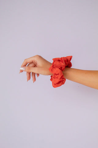 Fireside Gingham Jumbo Scrunchie