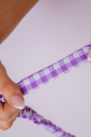 Iris Gingham Lanyard