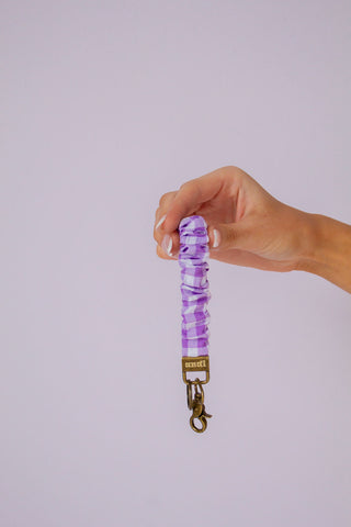 Iris Gingham Keychain