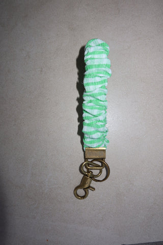 Matcha Striped Keychain