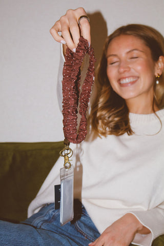Flecked Mocha Lanyard
