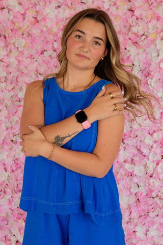 Pink Fresh Page Scrunchie Watch Band