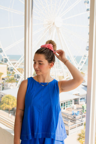 Pink Fresh Page Jumbo Scrunchie