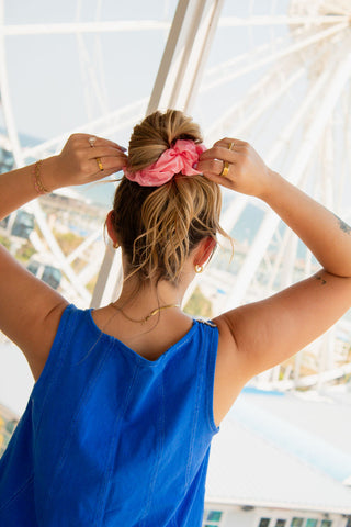 Pink Fresh Page Jumbo Scrunchie