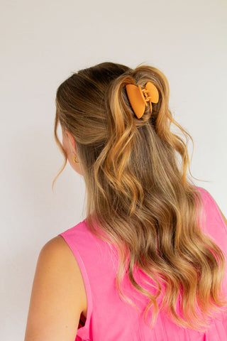 Mini Tangerine Claw Clip