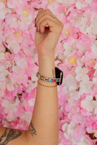 Silver Charm Watch Band