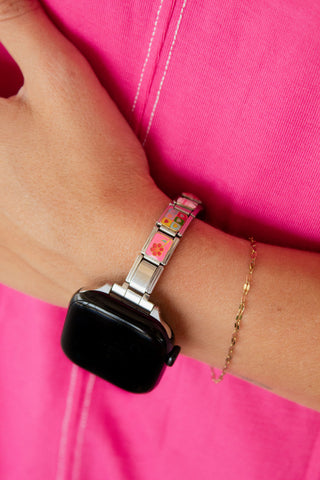 Silver Charm Watch Band