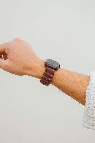 Flecked Mocha Scrunchie Watch Band