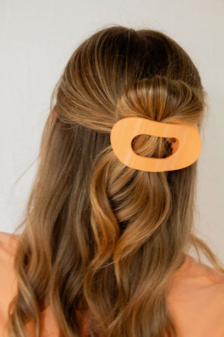 Smooth Circle Cutout Flat Claw Clip