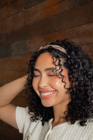 Twisted Gingham Headband