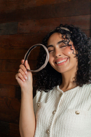 Twisted Gingham Headband