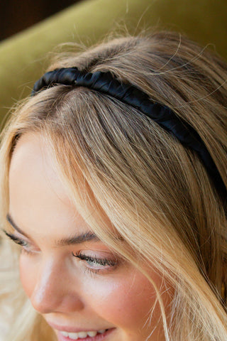 Satin Wrapped Wide Tooth Headband