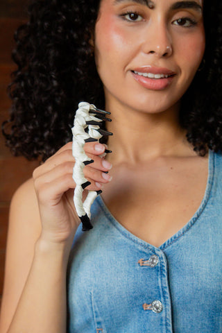 Satin Wrapped Wide Tooth Headband
