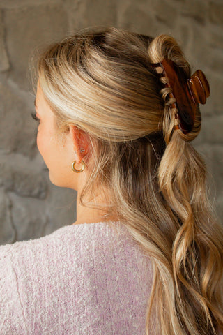 Enchanted Amber Claw Clip