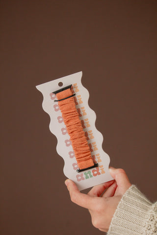 Pumpkin Spice Scrunchie Watch Band
