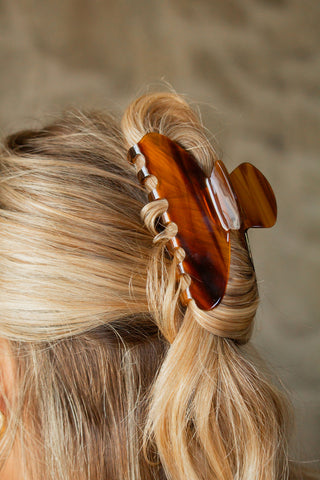 Enchanted Amber Claw Clip