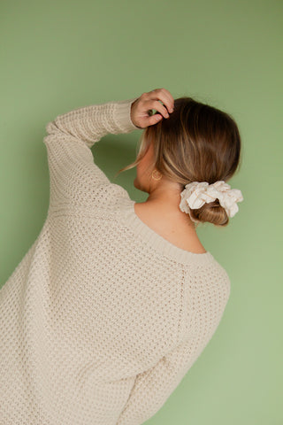 Silver & Gold Sparkle Jumbo Scrunchie