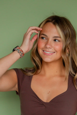 Fall Pumpkins Scrunchie Watch Band