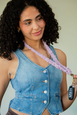 Lavender Dreams Satin Lanyard