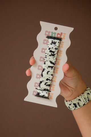 Black Cat Scrunchie Watch Band