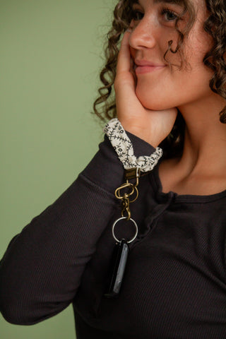 Ebony and Ivory Keychain