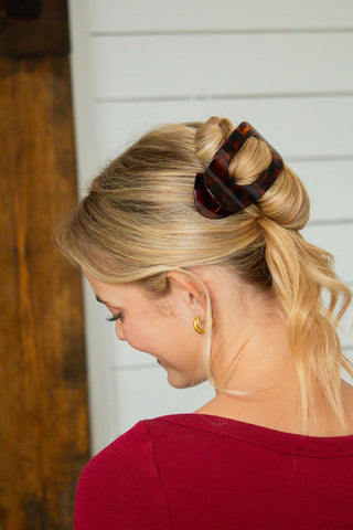 Circle Cutout Flat Claw Clip