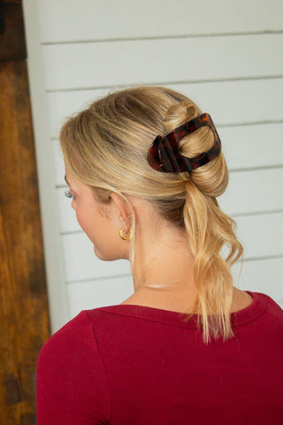 Circle Cutout Flat Claw Clip