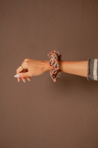 Fall Pumpkins Oversized Scrunchie