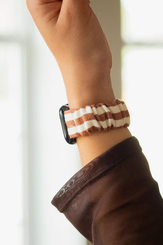 Cinnamon Striped Apple Watch Band