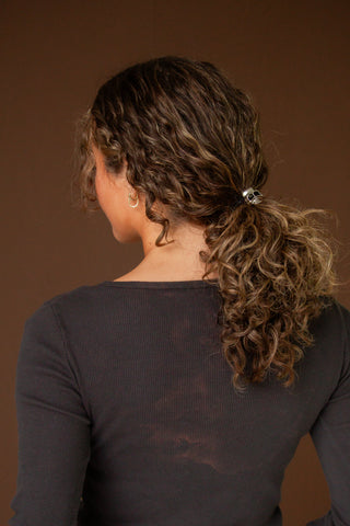 Silver Skull Ponytail Cuff