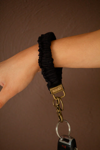 Midnight Ruffle Keychain