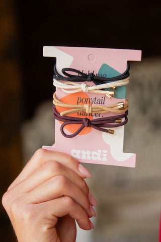 Half Bow Hair Tie 4-Pack