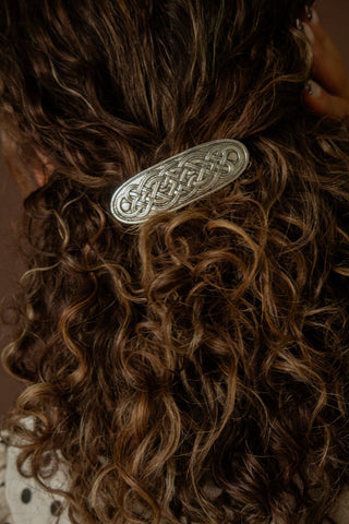 Chunky Silver Barrette