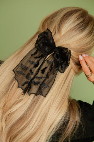 Bat Bow Barrette