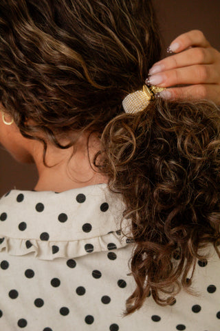 Pearl Studded Ponytail Clip