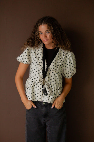 Midnight Ruffle Lanyard