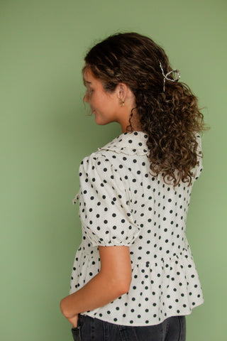 Silver Twisted Claw Clip