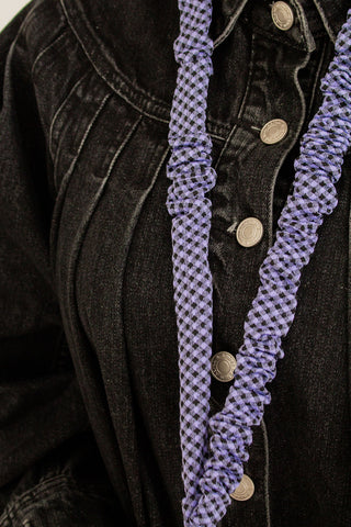 Twilight Gingham Lanyard