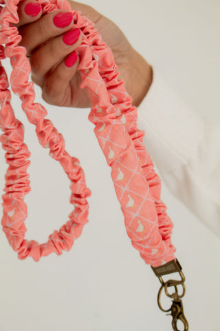 Coral Gaggle of Geese Lanyard