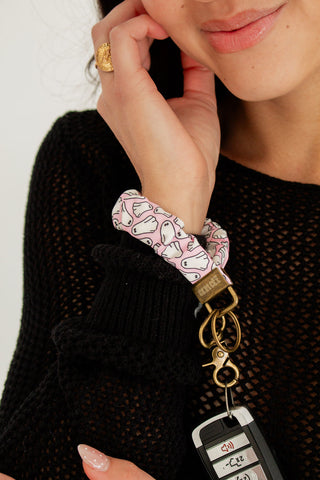 Pink Ghosts Keychain