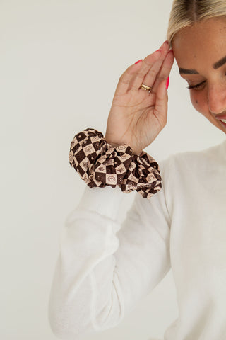 Witches Checkerboard Jumbo Scrunchie