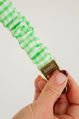 Matcha Striped Lanyard