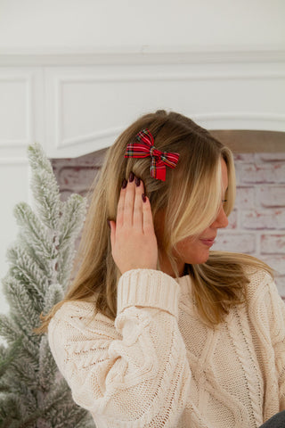 Holiday Plaid Bow 2-Pack