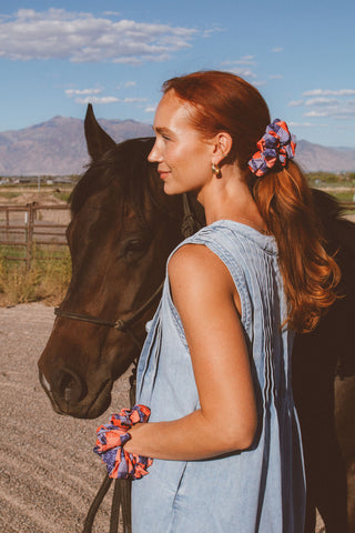 Bandana Patch Jumbo Scrunchie