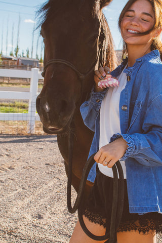 Holstein Hide Claw Clip