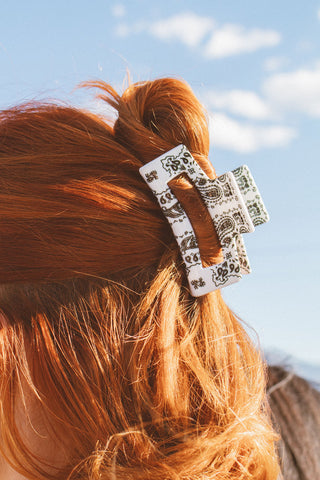 Howdy Darlin' Rectangle Claw Clip