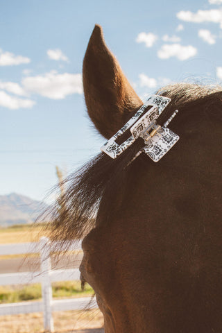 Howdy Darlin' Rectangle Claw Clip