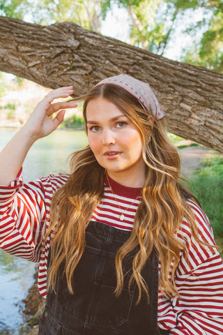 Star-Spangled Floral Hair Scarf